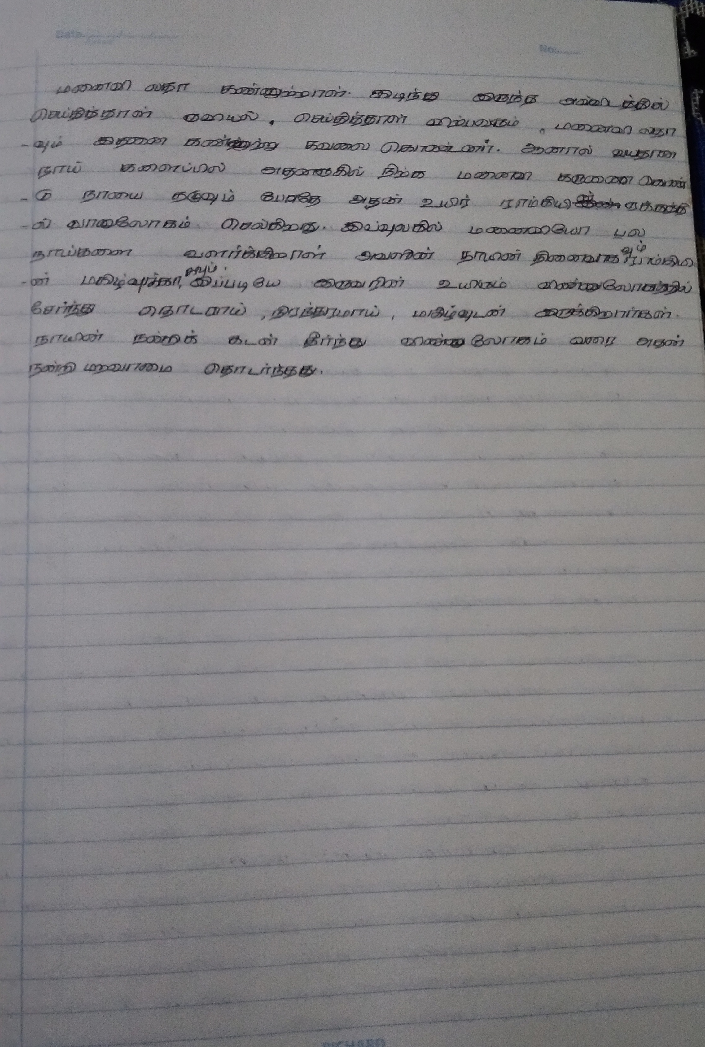 ஒரு நாயின் நன்றி கடன்
